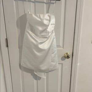 Lulu's White Strapless Dress